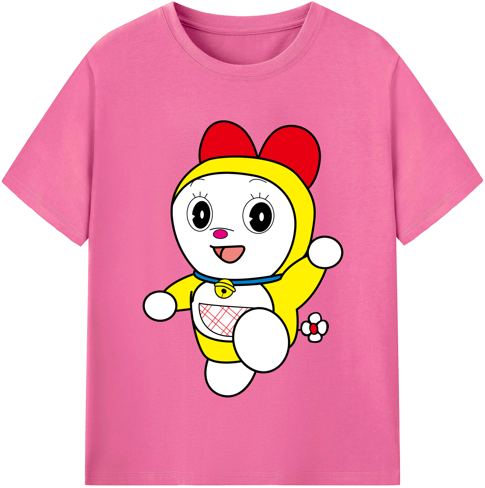 （画像用） ドラえもん ドラミ Doraemon Dorami レディースカジュアルプリントTシャツ（綿100％）